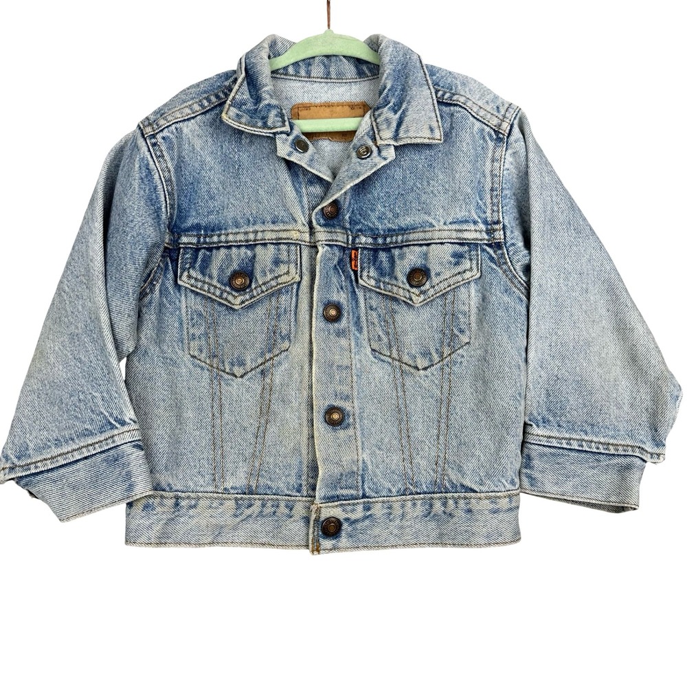 Levi's Vintage Little Levi's Denim Jacket Kids 5 Blue Button Front Classic